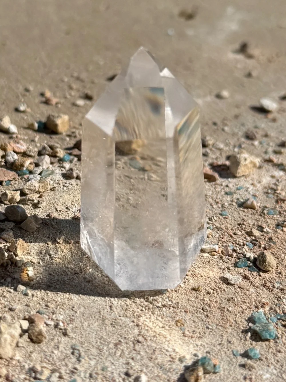Russian High Polished Clear Quartz Tower Point Crystal